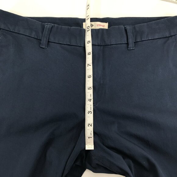 NEW Dickies Perfect Shape Straight Fit Pants Women's Size 12 Navy Blue Stretch - Picture 5 of 10